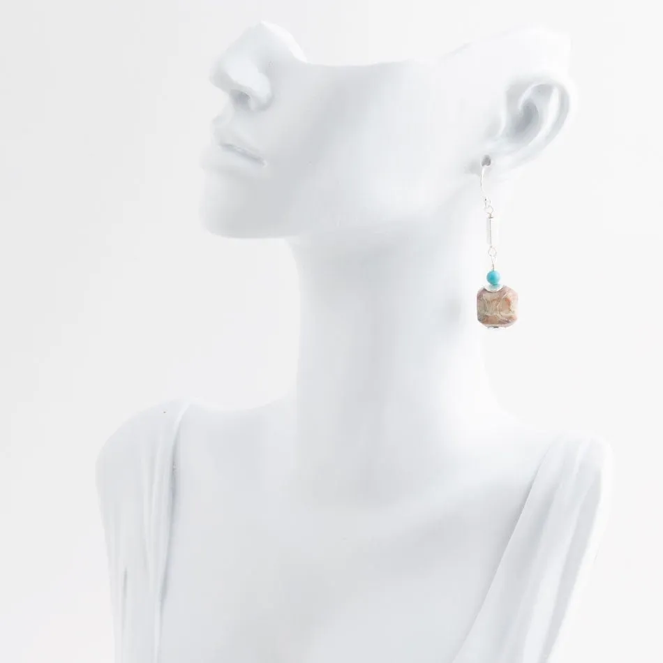 Purple Agate Chucky Sterling Silver Drop Earrings sold by Barse product image thumbnail 5