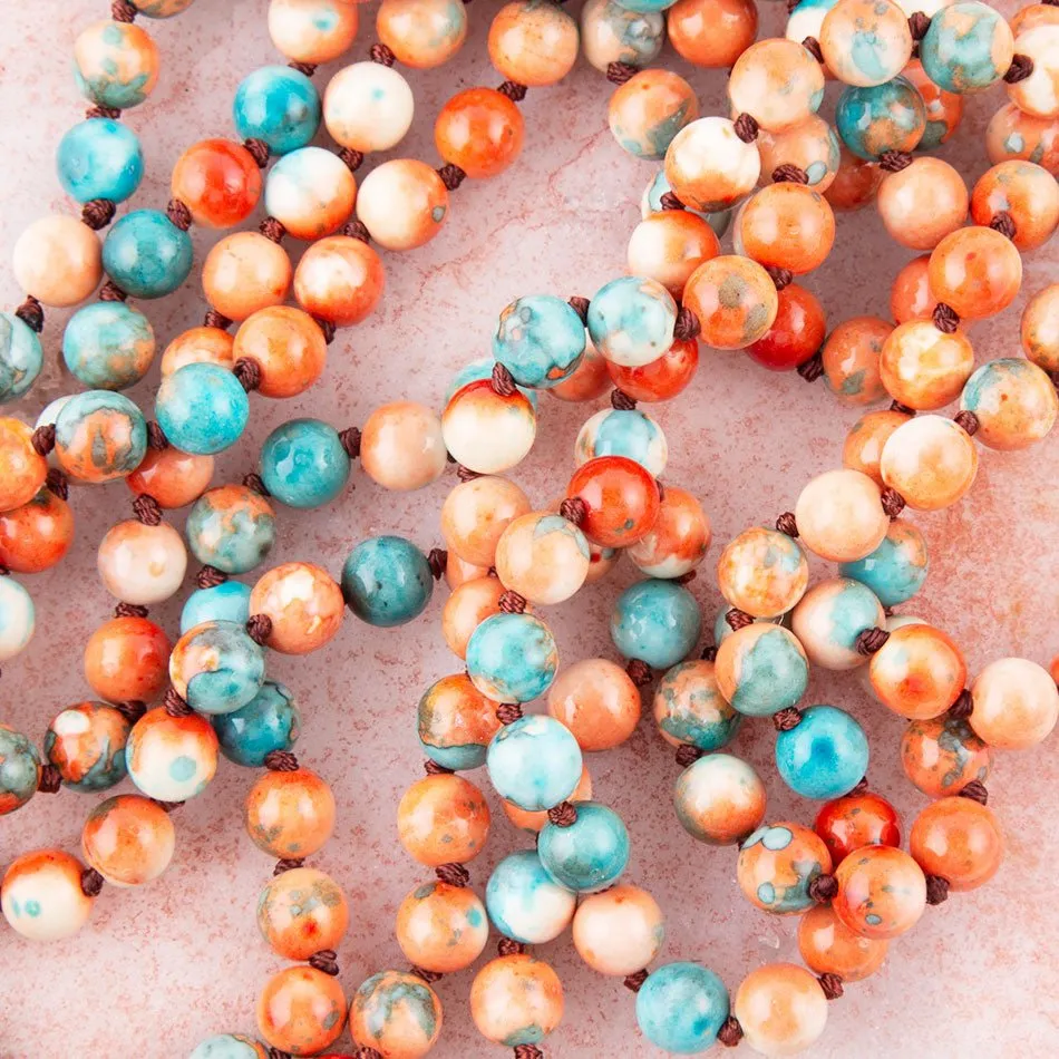Immeasurable Orange and Blue Ocean Jade Necklace sold by Barse product image thumbnail 2