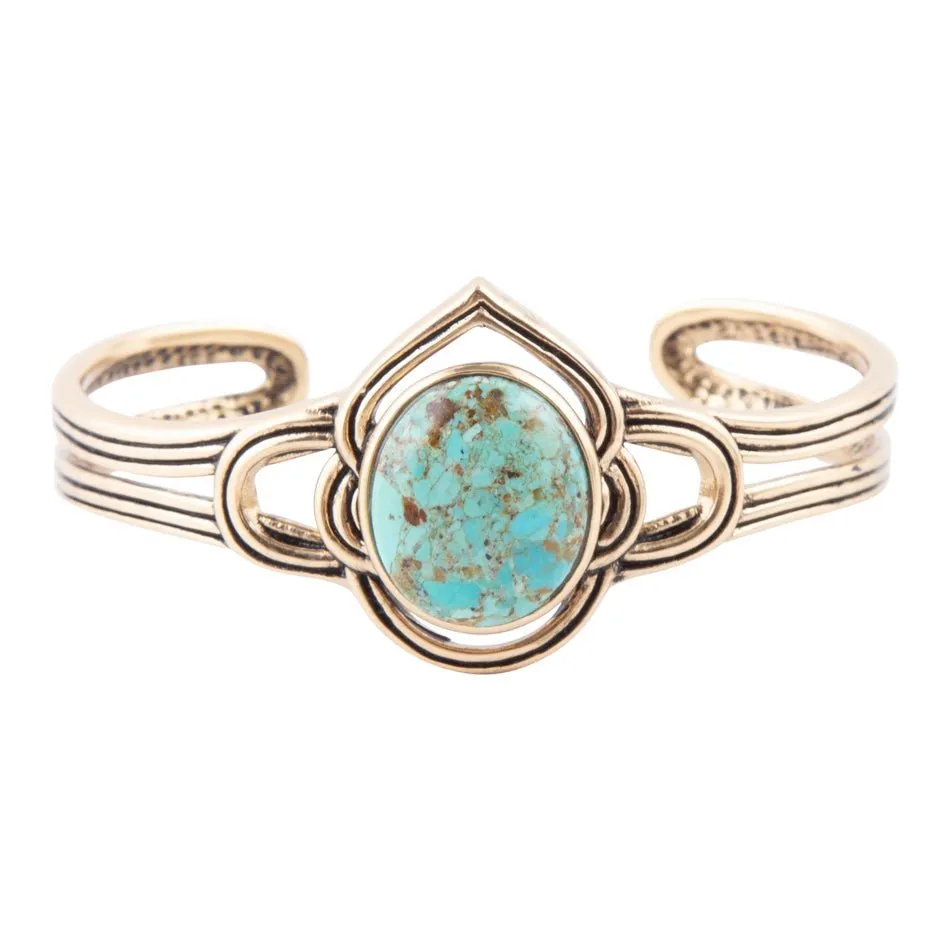 Nova Turquoise and Bronze Cuff Bracelet sold by Barse product image thumbnail 3