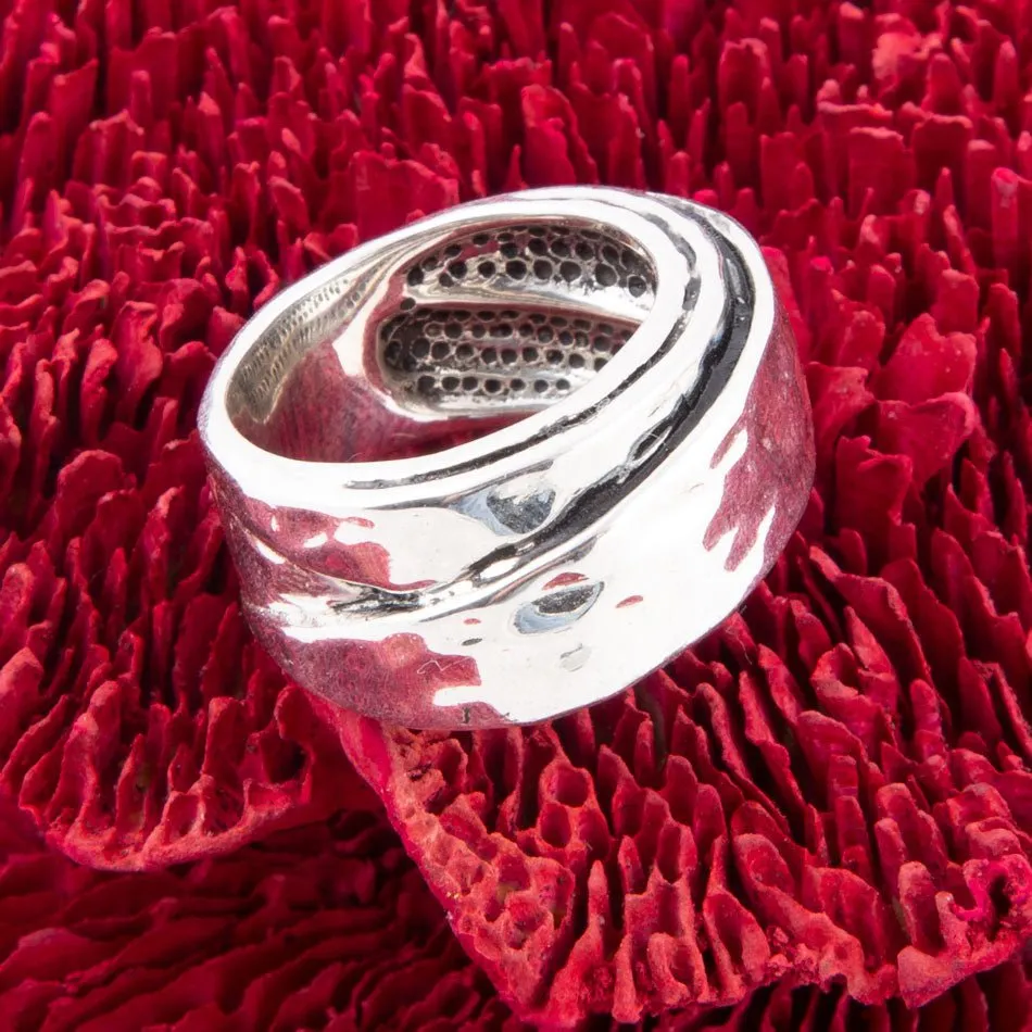 Hammered Sterling Wrap Ring sold by Barse product image thumbnail 2