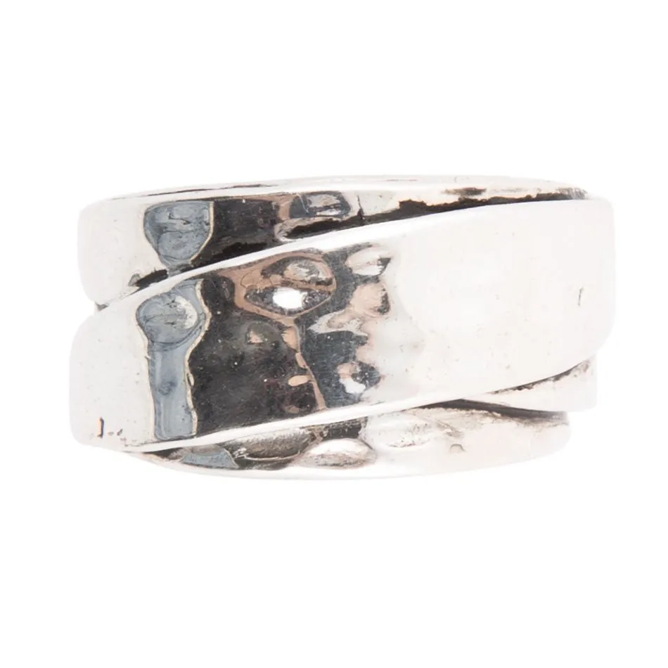 Hammered Sterling Wrap Ring sold by Barse product image thumbnail 3