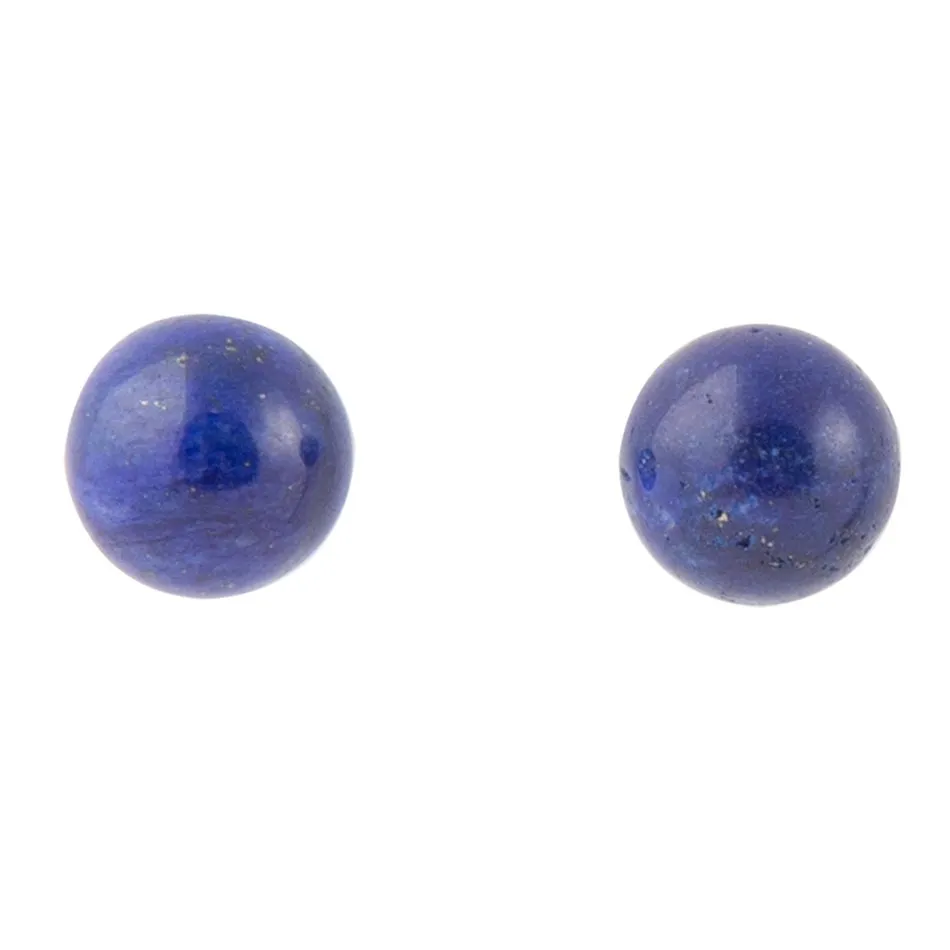 Blue Lapis Sterling Silver Stud Earrings sold by Barse