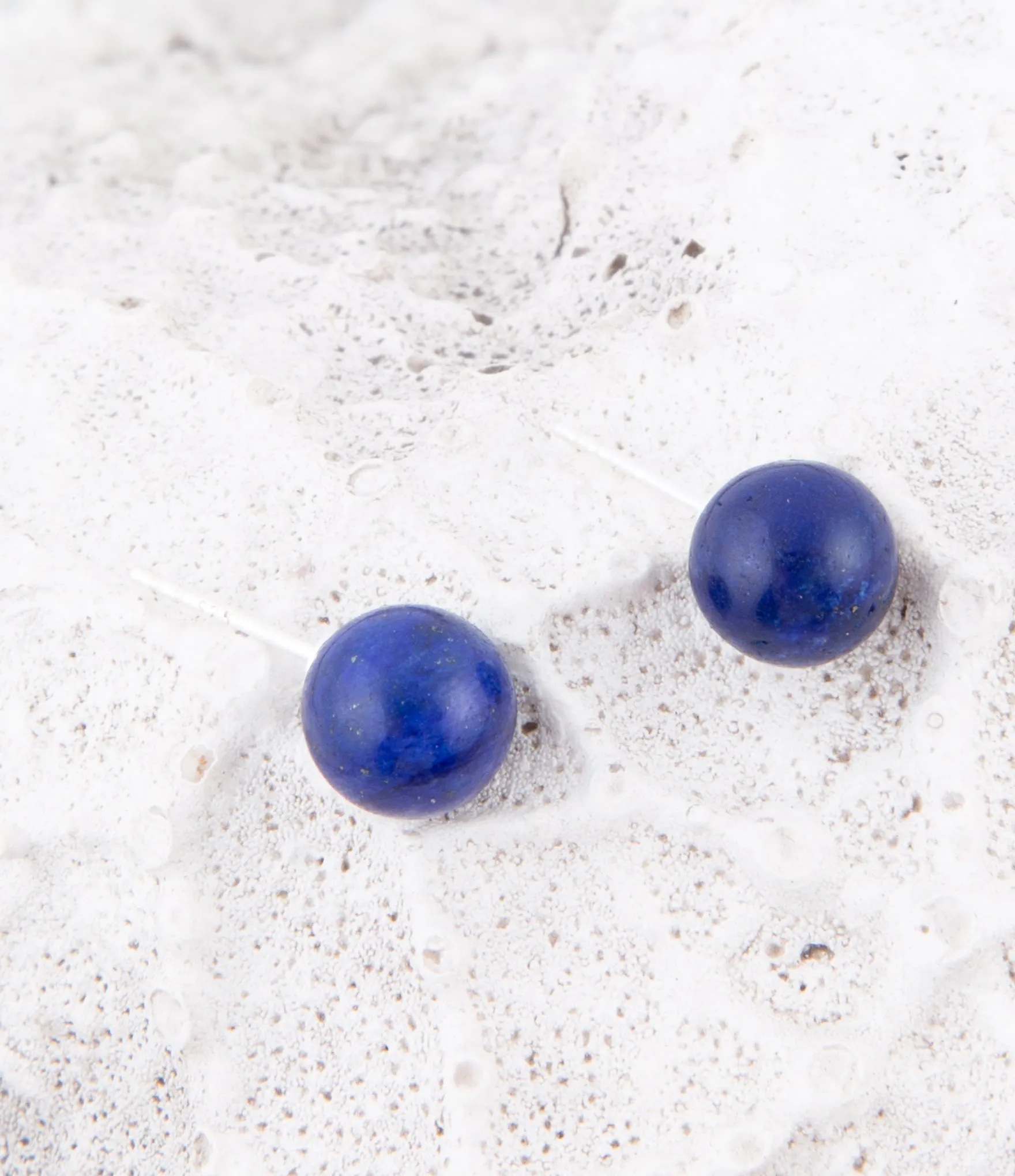 Blue Lapis Sterling Silver Stud Earrings sold by Barse product image thumbnail 2