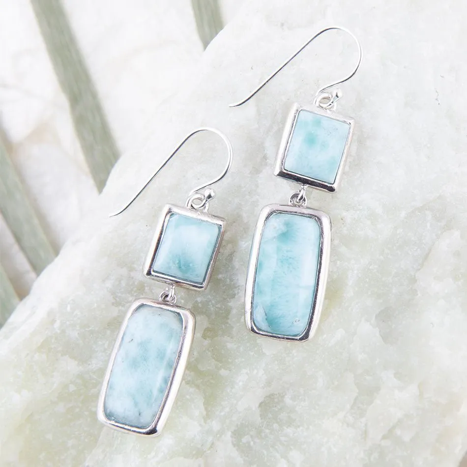Drops of Blue Larimar Sterling Silver Earrings sold by Barse product image thumbnail 2