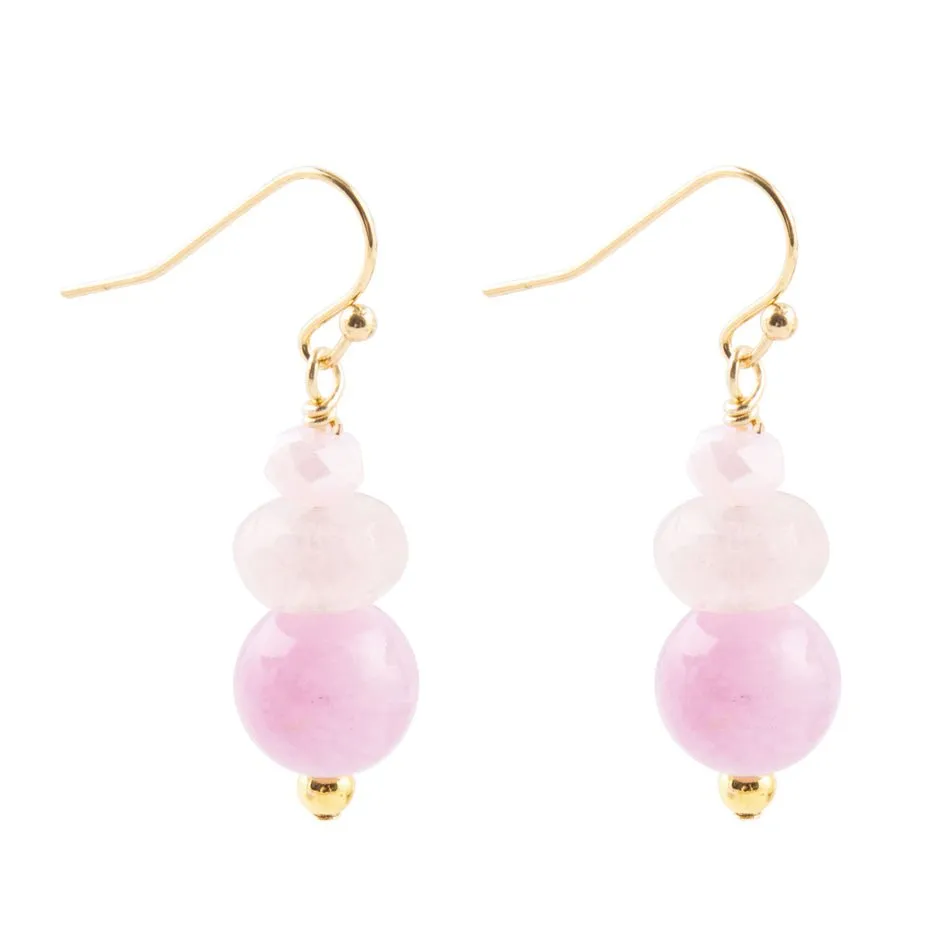 Lilac Jade Drop Earrings sold by Barse product image thumbnail 3