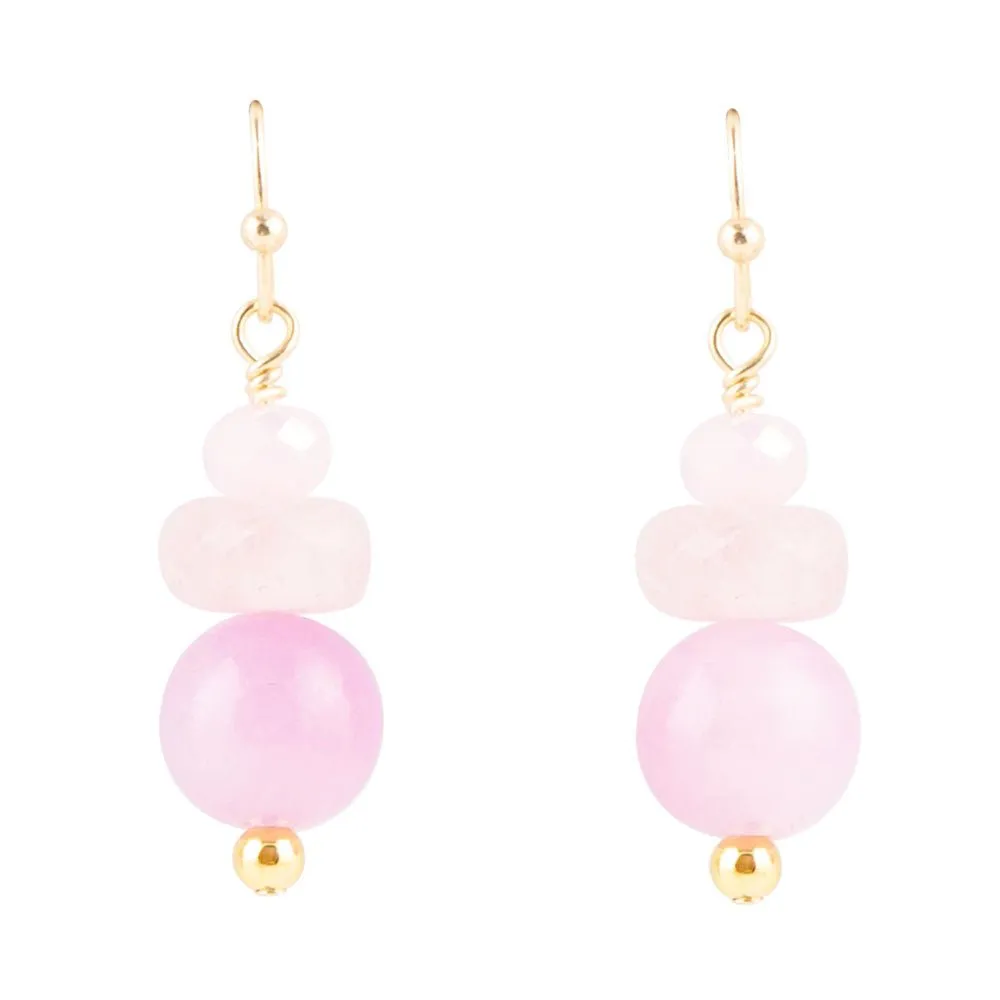 Lilac Jade Drop Earrings sold by Barse