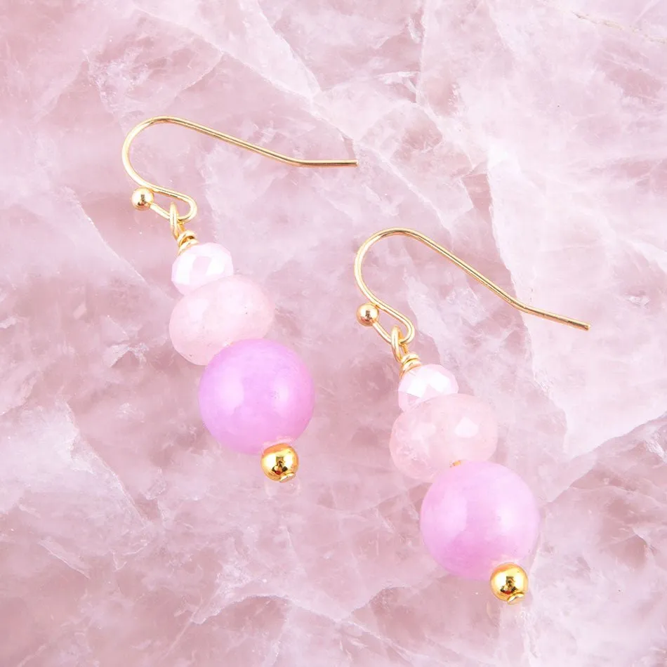 Lilac Jade Drop Earrings sold by Barse product image thumbnail 2