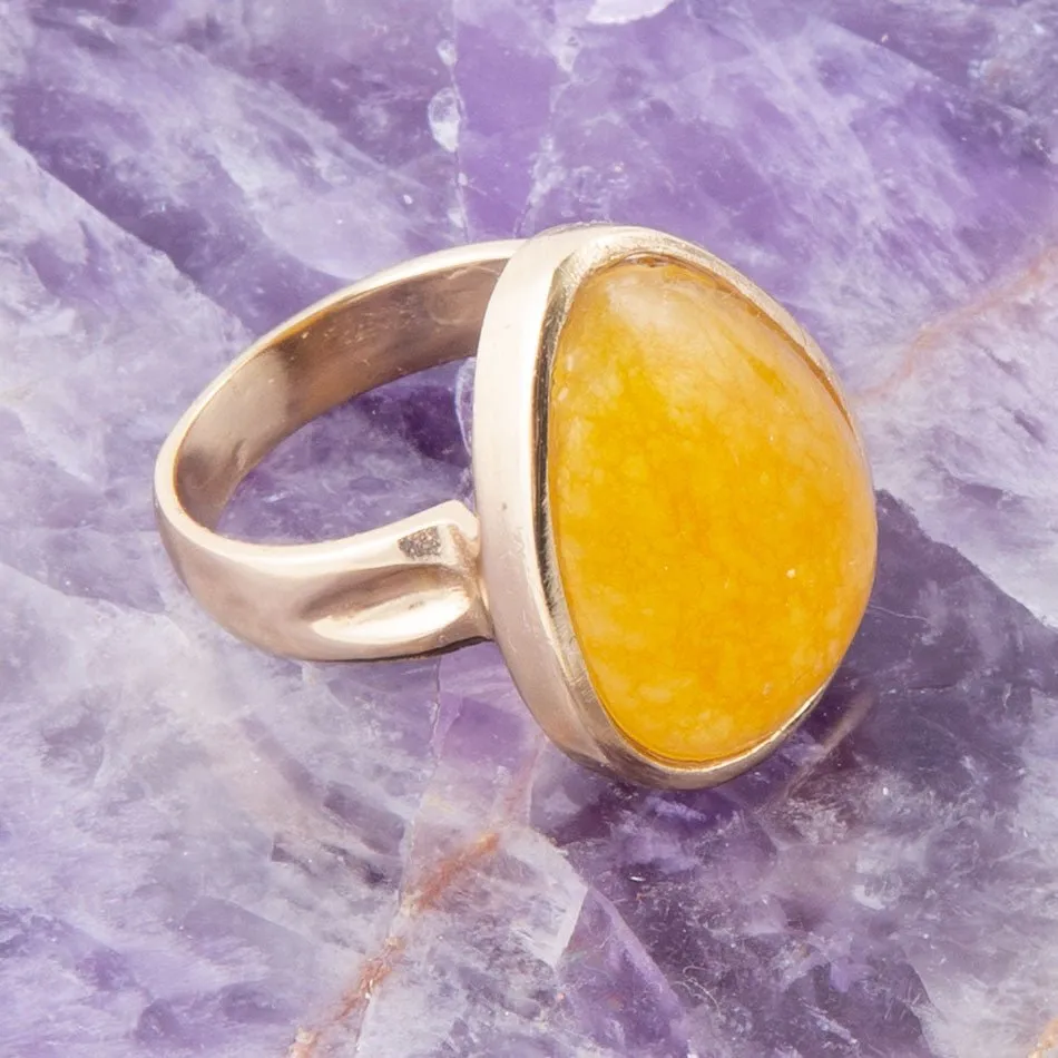 Yellow Quartz and Bronze Drop Ring sold by Barse product image thumbnail 2