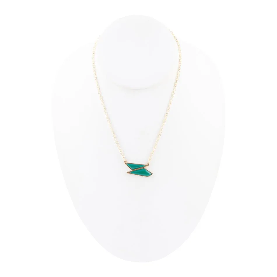 Ice Green Onyx and Golden Bronze Pendant Necklace sold by Barse product image thumbnail 3