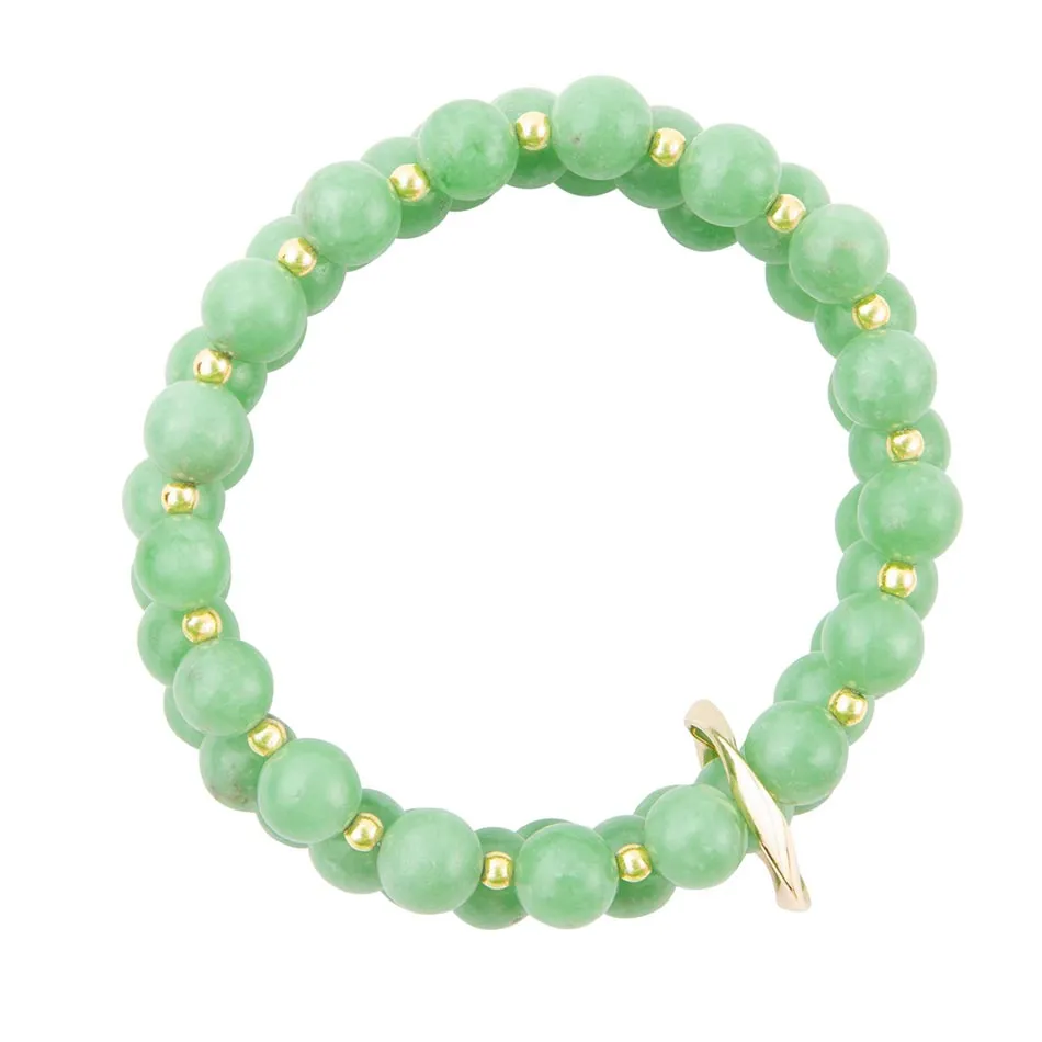 Mint Green Agate Triple Stretch Bracelet Set sold by Barse product image thumbnail 3