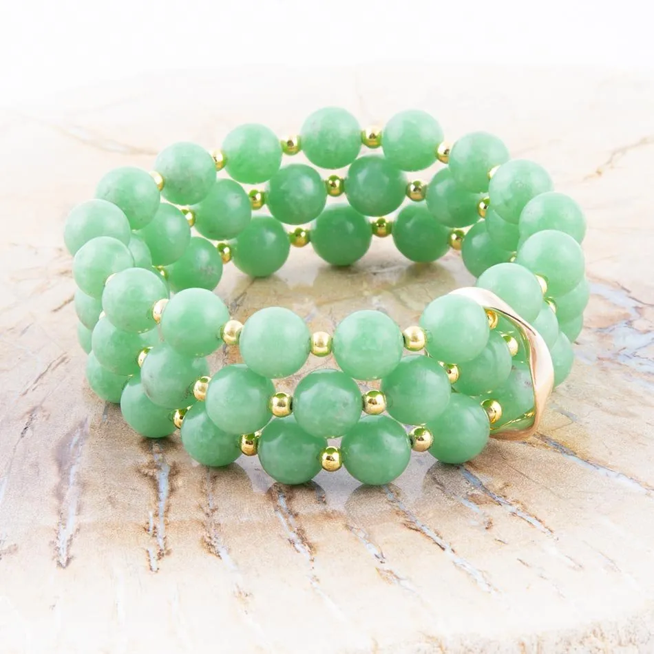 Mint Green Agate Triple Stretch Bracelet Set sold by Barse product image thumbnail 2
