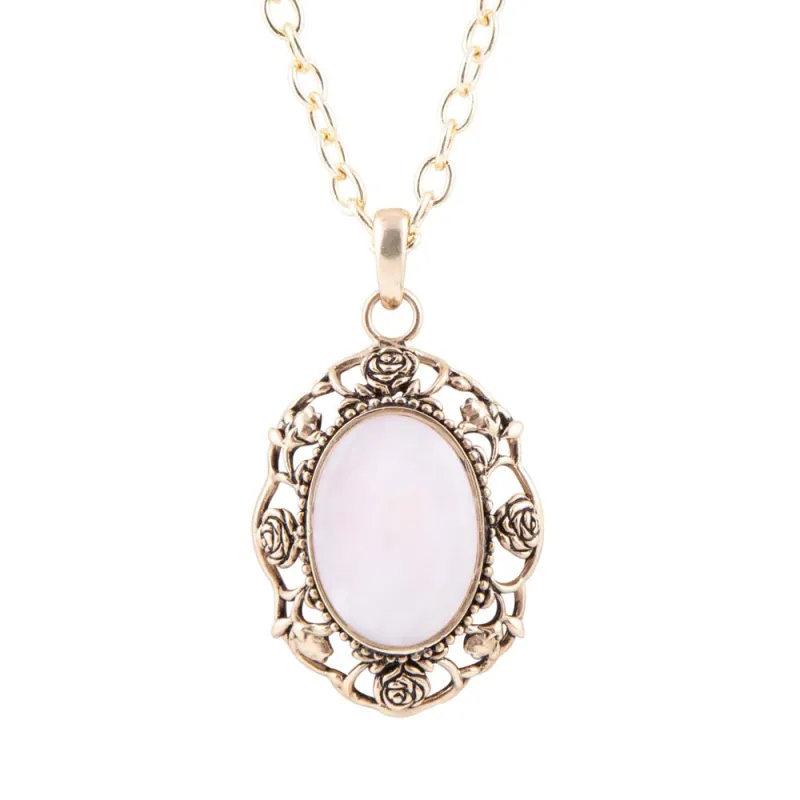 Rosie Pink Opal Pendant Necklace sold by Barse