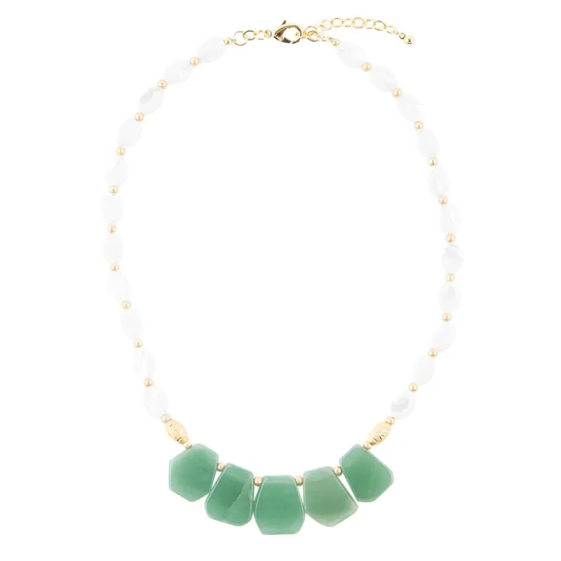 Dani Aventurine and Pearl Necklace sold by Barse