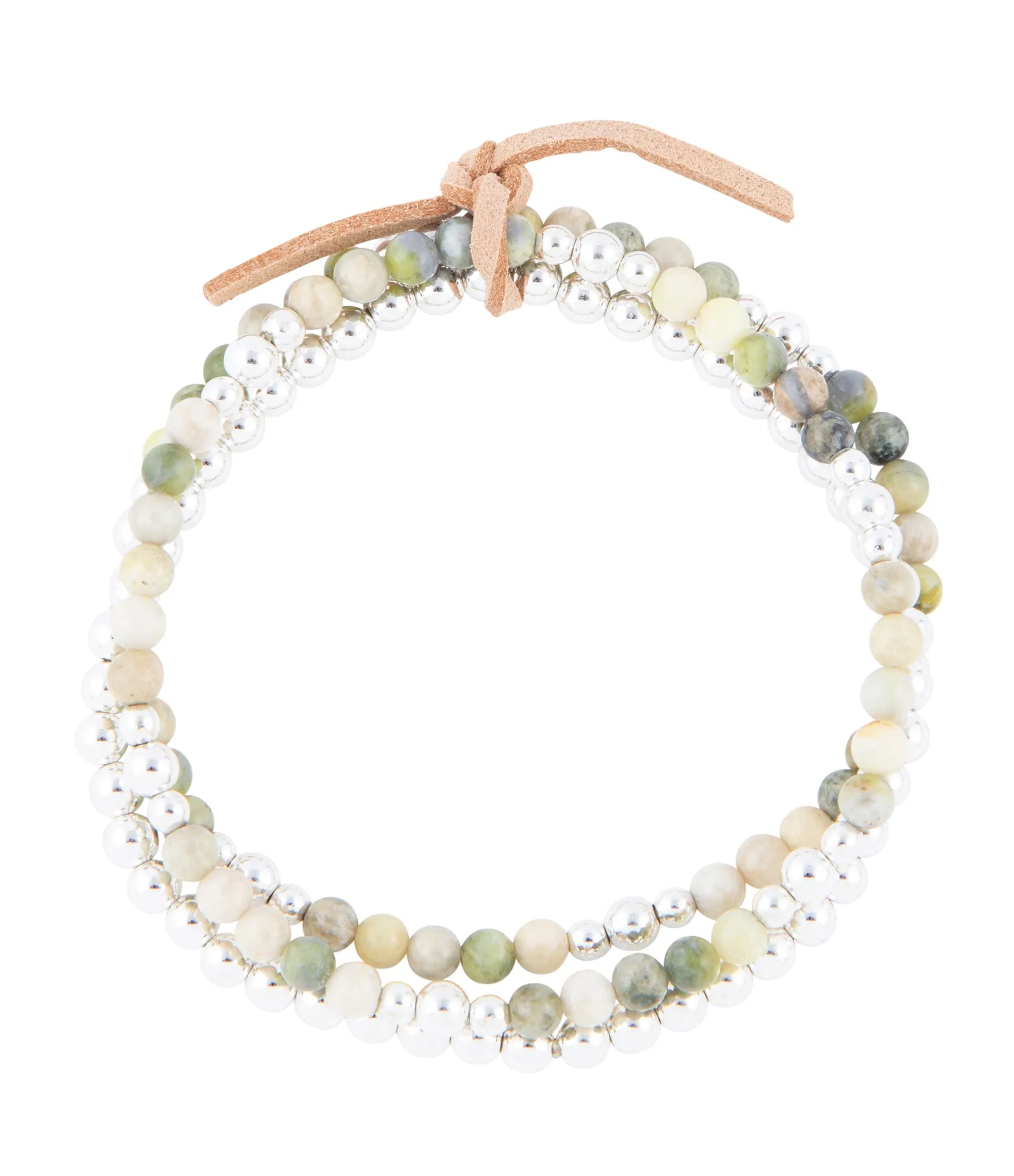 Chartruese Lemon Jade Bracelet Set sold by Barse