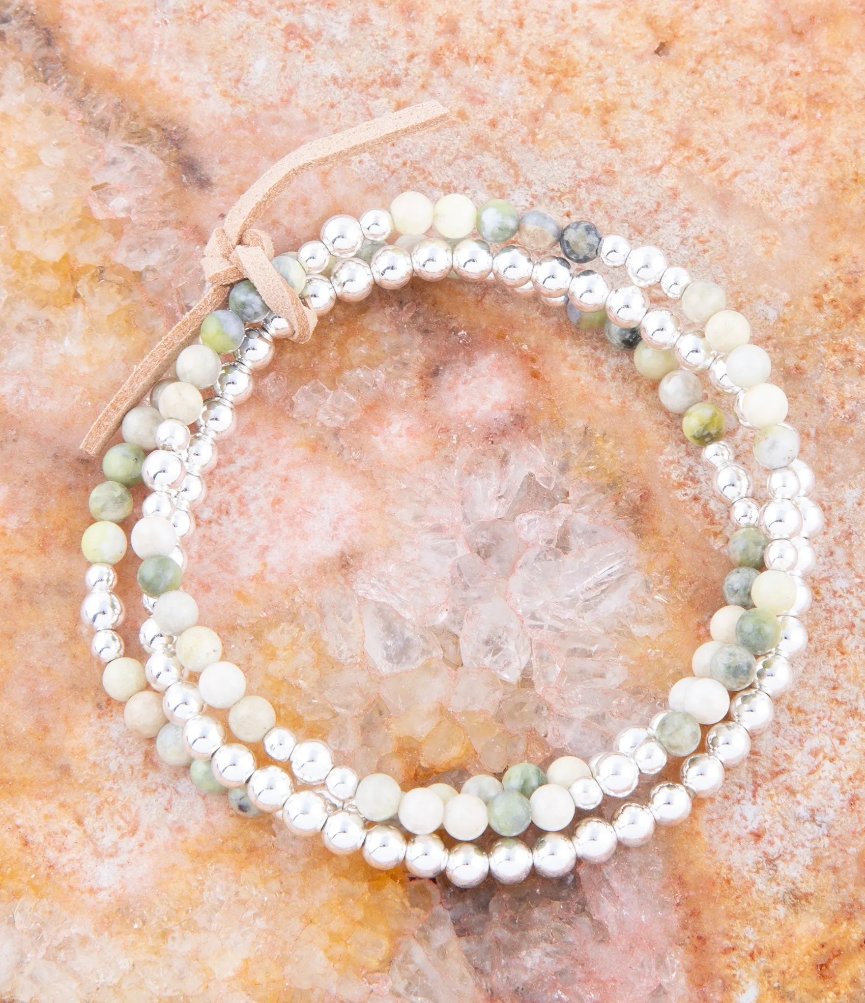 Chartruese Lemon Jade Bracelet Set sold by Barse product image thumbnail 3