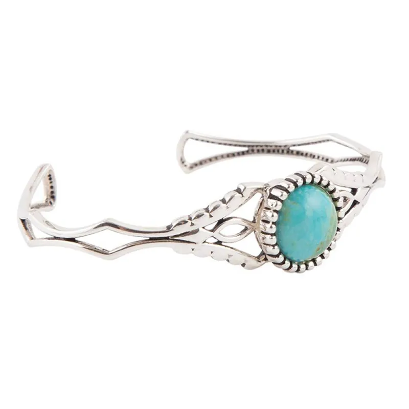 Dainty Turquoise Cuff Bracelet sold by Barse