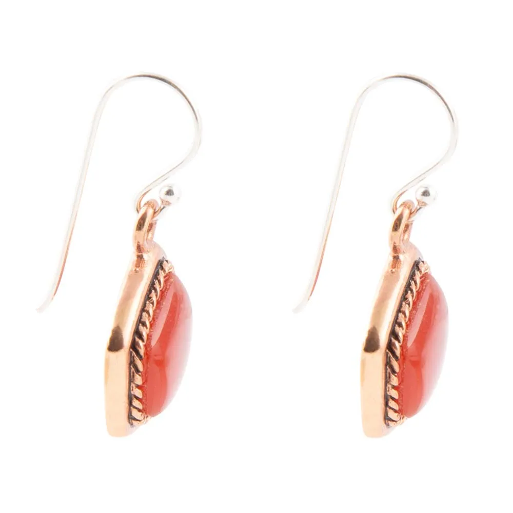 Abstract Carnelian and Copper Earrings sold by Barse product image thumbnail 3