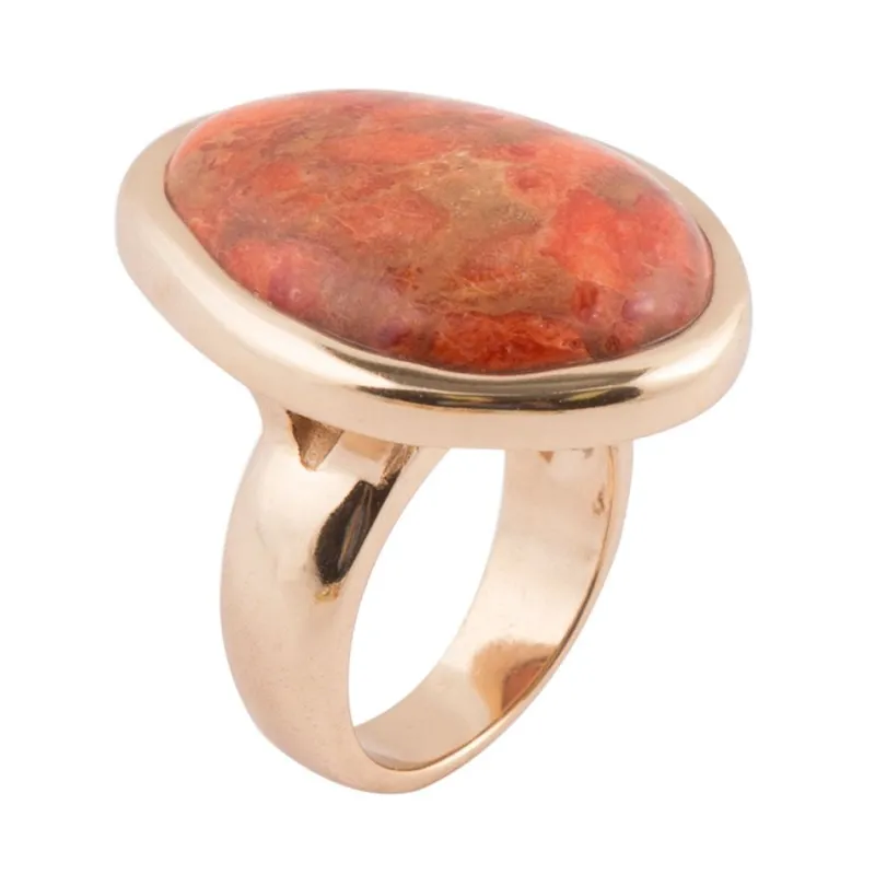 Abstract Sponge Coral Ring sold by Barse