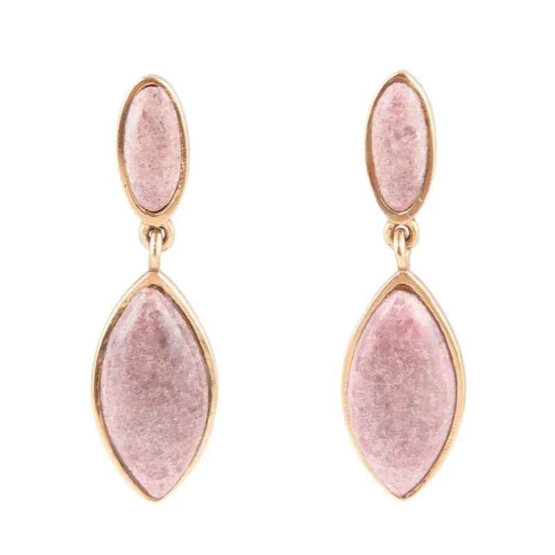 Champion Double Drop Rhodonite Earrings sold by Barse