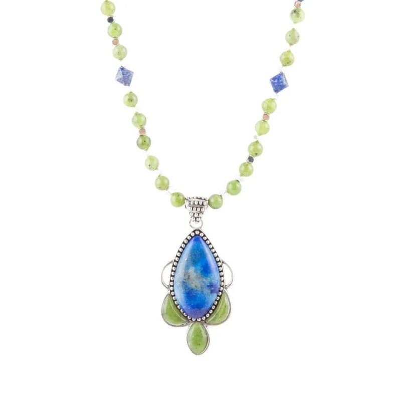 Oxford Long Pendant Necklace sold by Barse