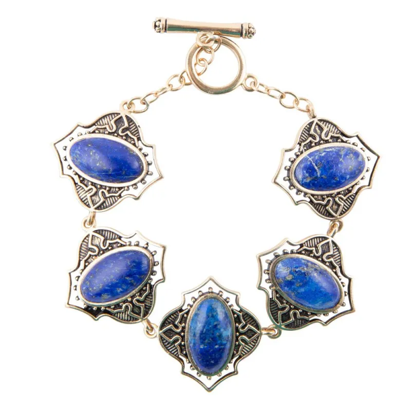 Phantom Lapis Toggle Bracelet sold by Barse