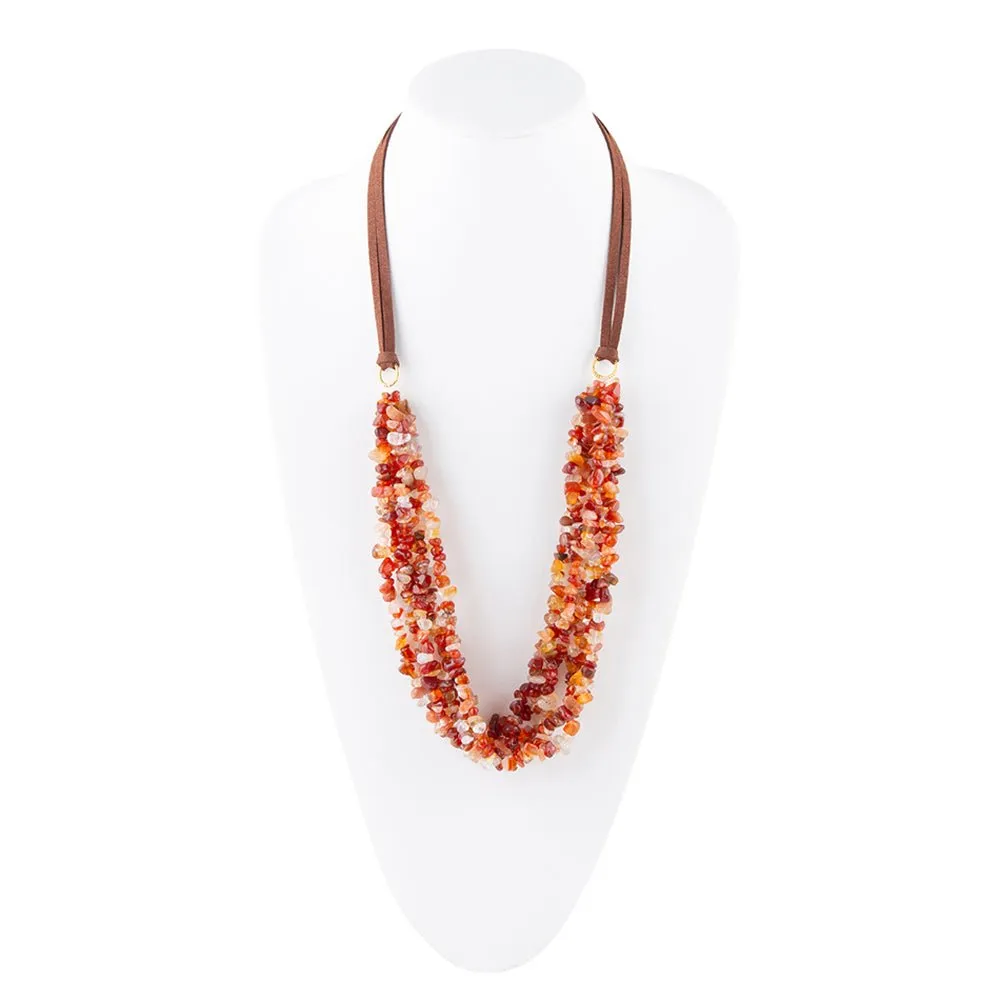 Xavier Carnelian Multi-Strand Necklace sold by Barse product image thumbnail 3