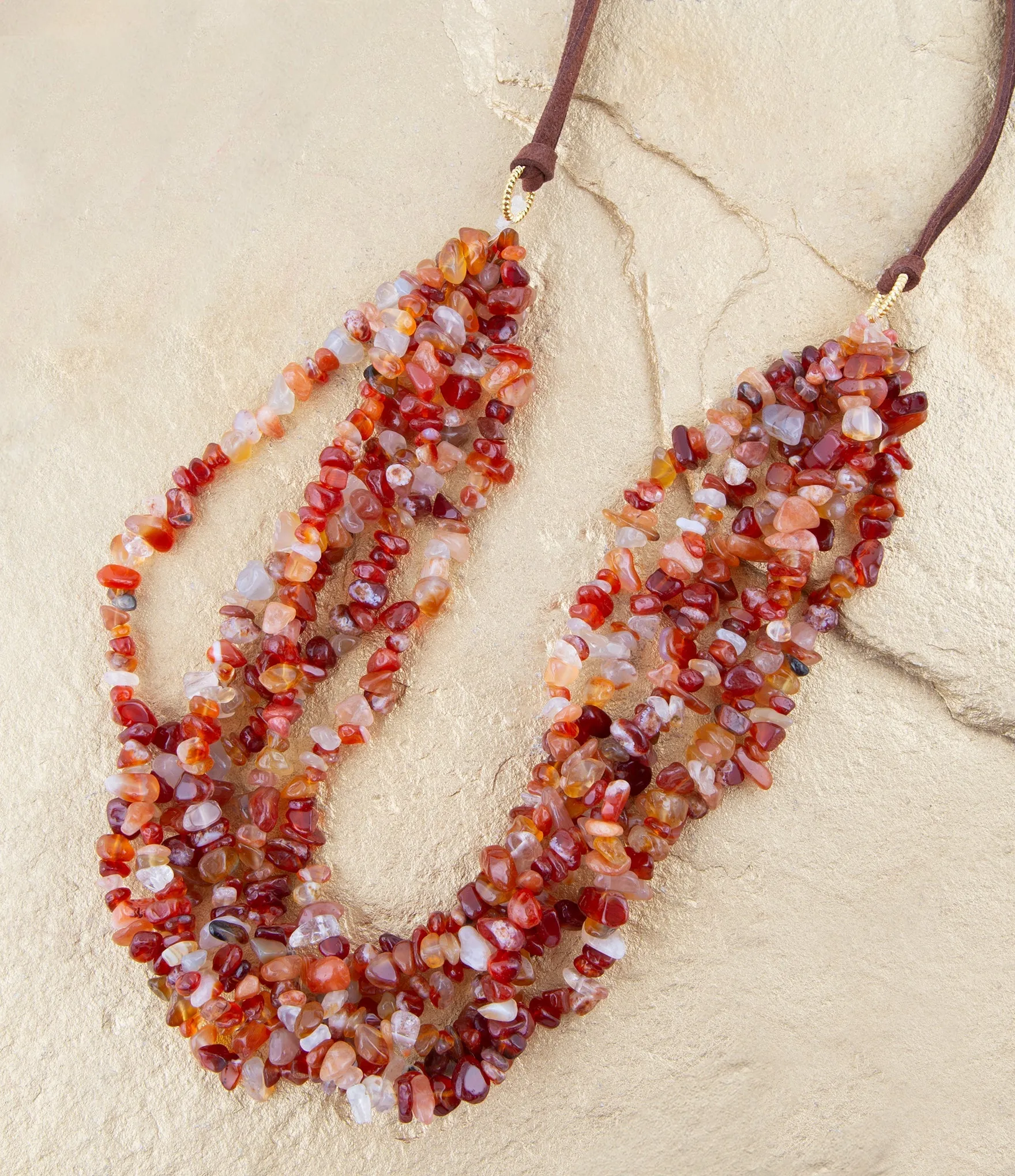 Xavier Carnelian Multi-Strand Necklace sold by Barse product image thumbnail 2
