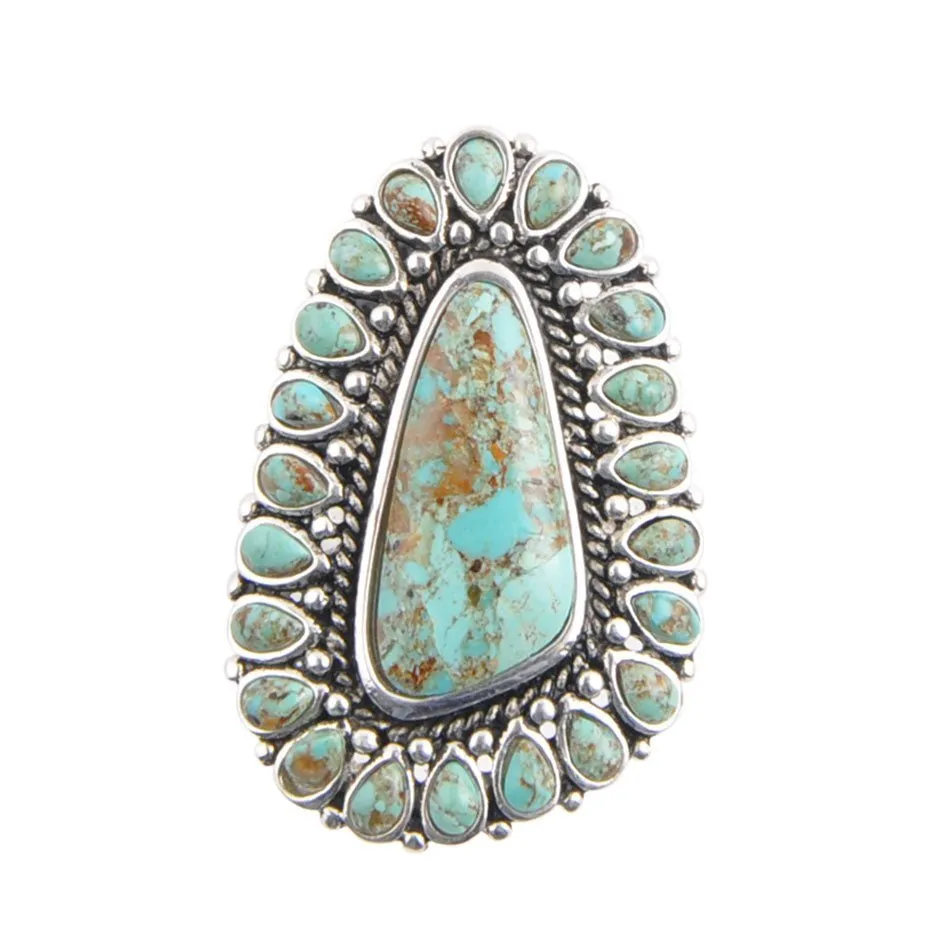 Sedona Blue Turquoise and Sterling Silver Statement Ring sold by Barse product image thumbnail 4