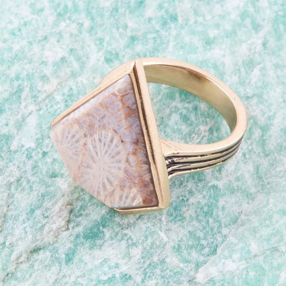 Lafayette Fossilized Coral Ring sold by Barse product image thumbnail 3
