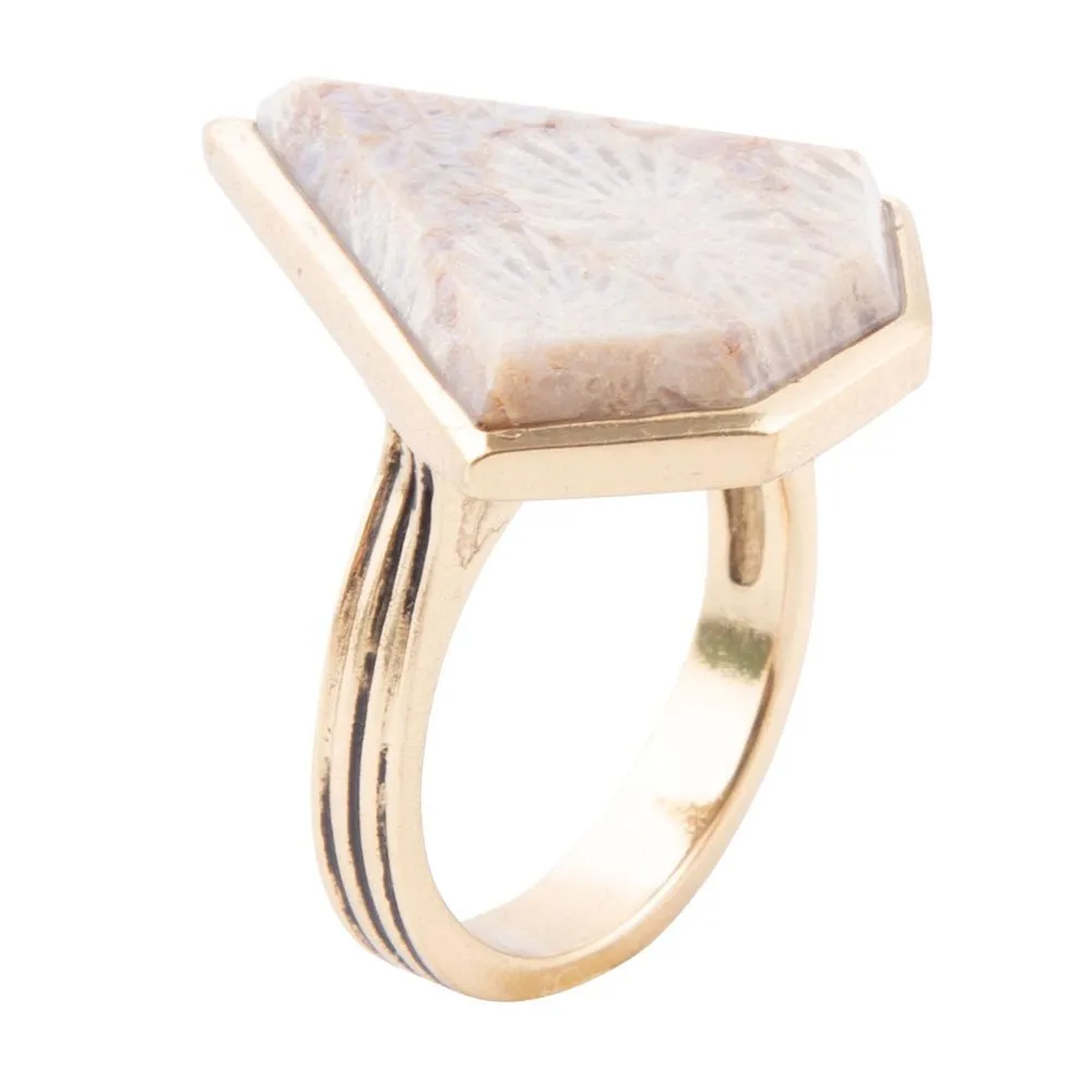 Lafayette Fossilized Coral Ring sold by Barse