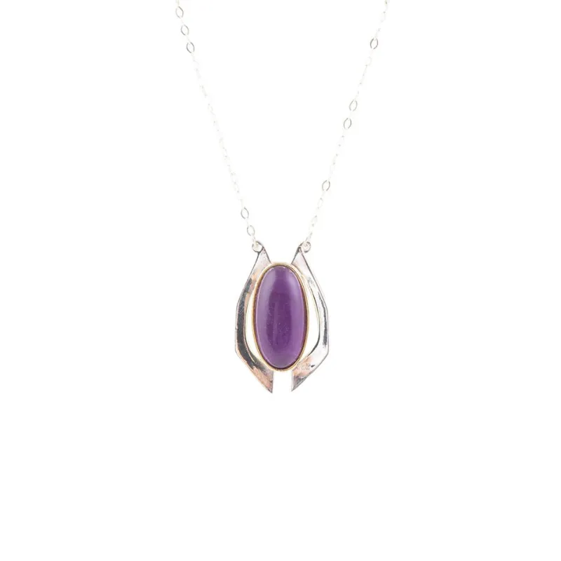 Shine Bright Amethyst Necklace sold by Barse
