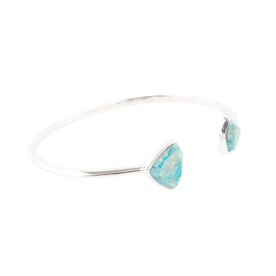 Chrysocolla Open Cuff Bracelet sold by Barse
