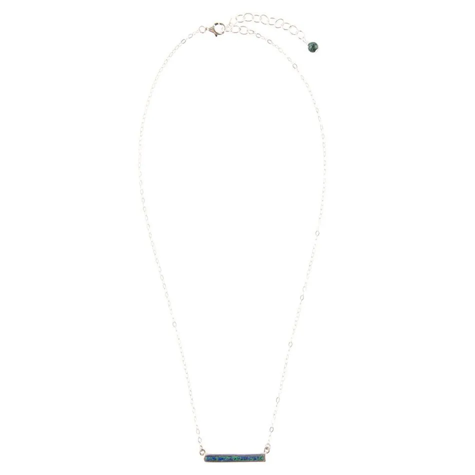 Dainty Azurite Bar Necklace sold by Barse product image thumbnail 4