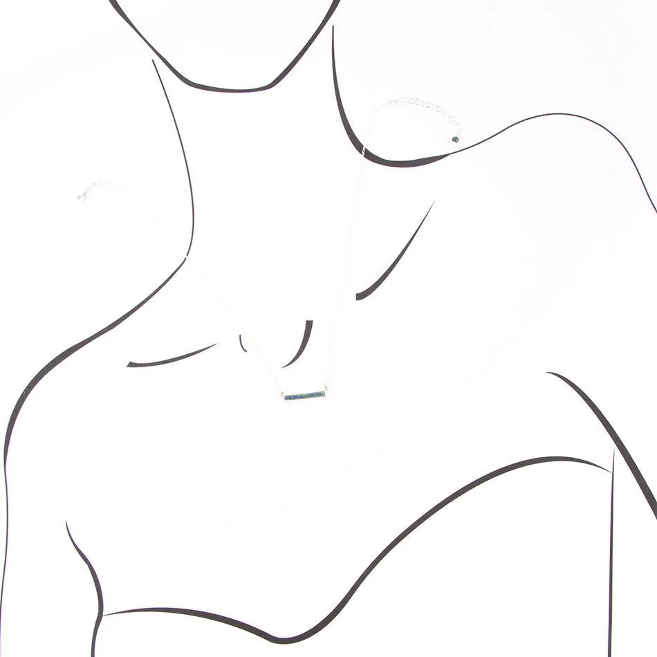 Dainty Azurite Bar Necklace sold by Barse product image thumbnail 3