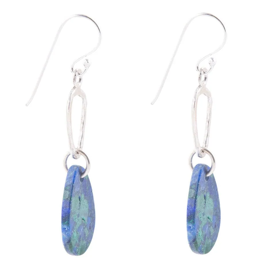 Azurite and Sterling Silver Drop Earrings sold by Barse product image thumbnail 2