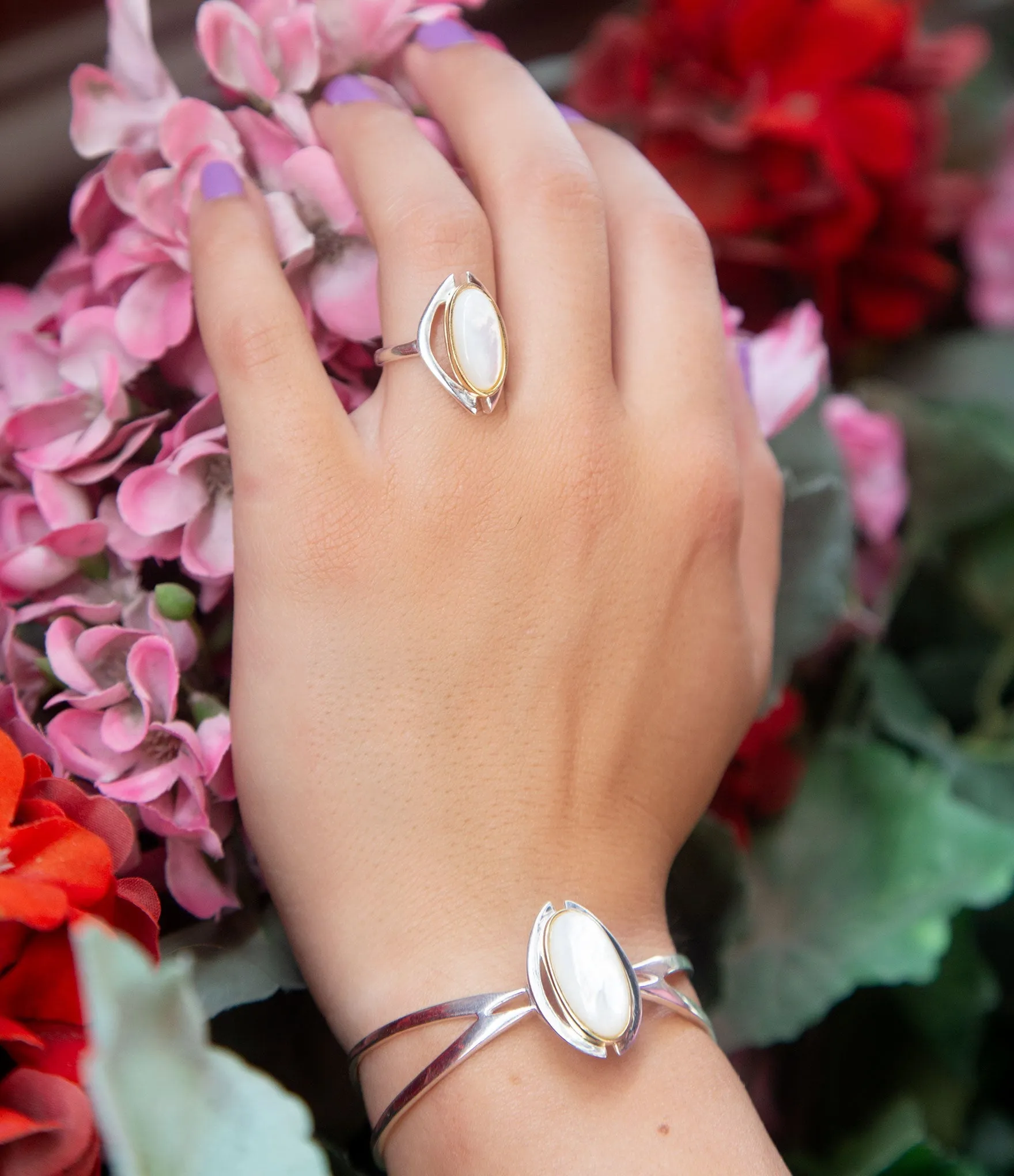 Shine Bright Mother of Pearl Cuff Bracelet sold by Barse product image thumbnail 4