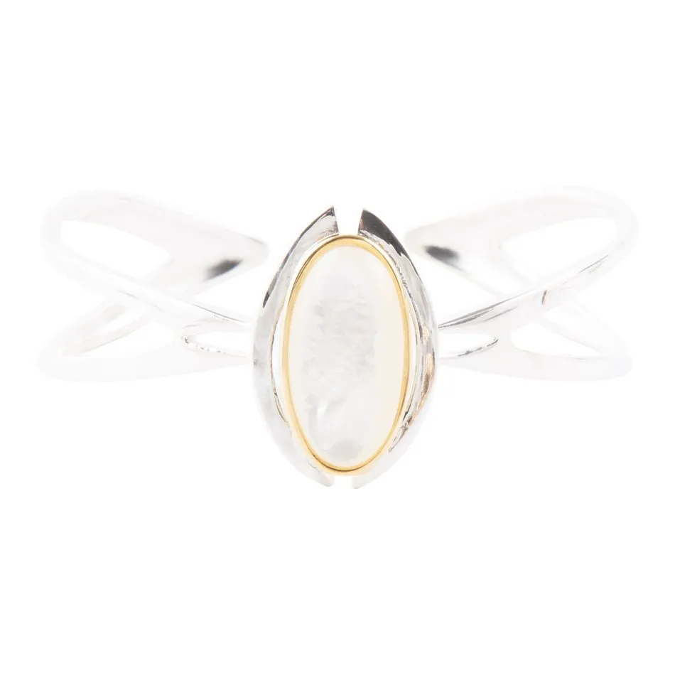 Shine Bright Mother of Pearl Cuff Bracelet sold by Barse product image thumbnail 2