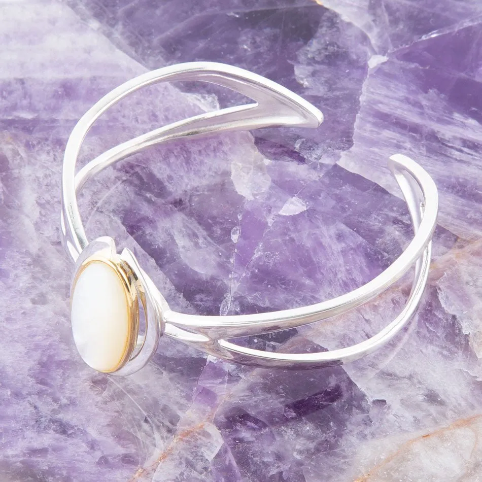 Shine Bright Mother of Pearl Cuff Bracelet sold by Barse product image thumbnail 3