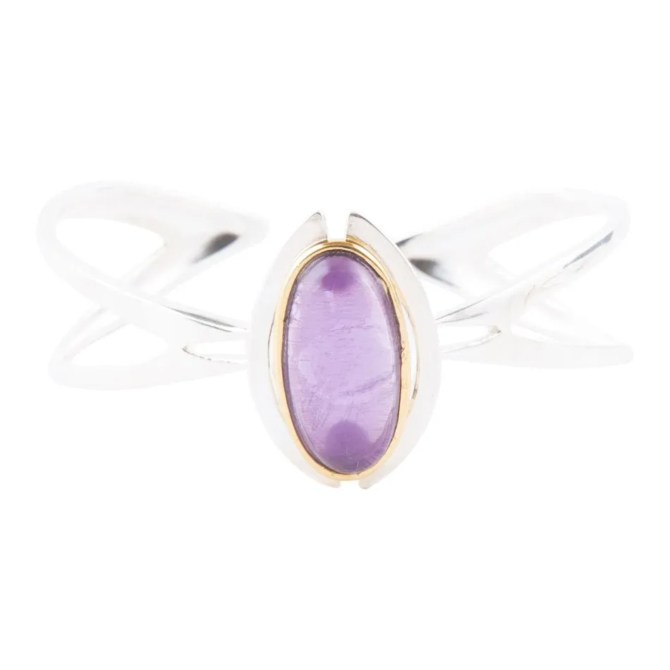 Shine Bright Amethyst Cuff Bracelet sold by Barse product image thumbnail 5