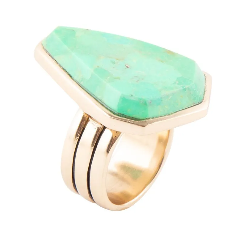 Lime Turquoise Statement Ring sold by Barse