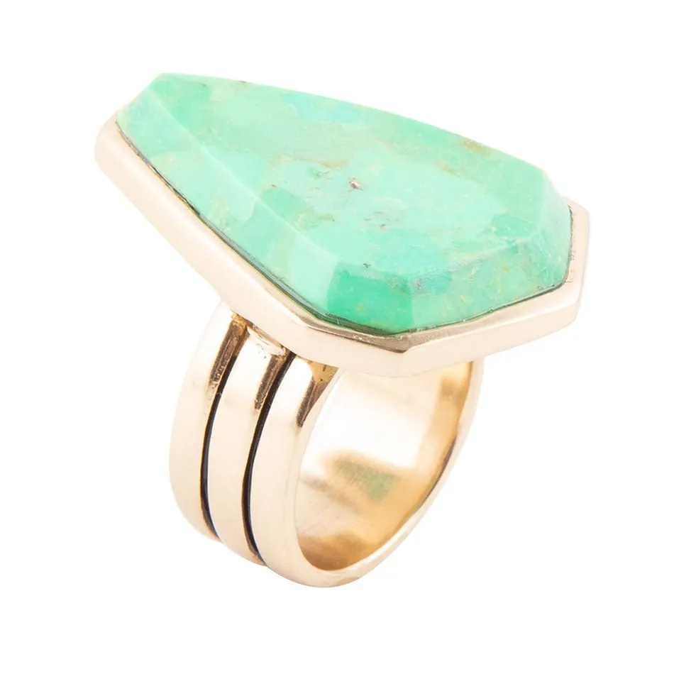 Lime Turquoise Statement Ring sold by Barse