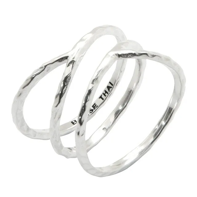 Criss Cross Sterling Silver Ring sold by Barse