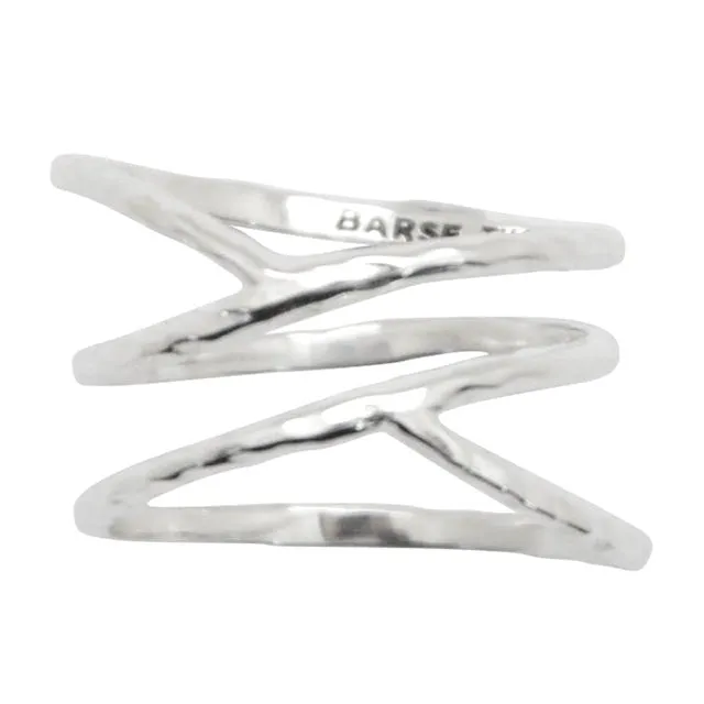 Criss Cross Sterling Silver Ring sold by Barse product image thumbnail 3