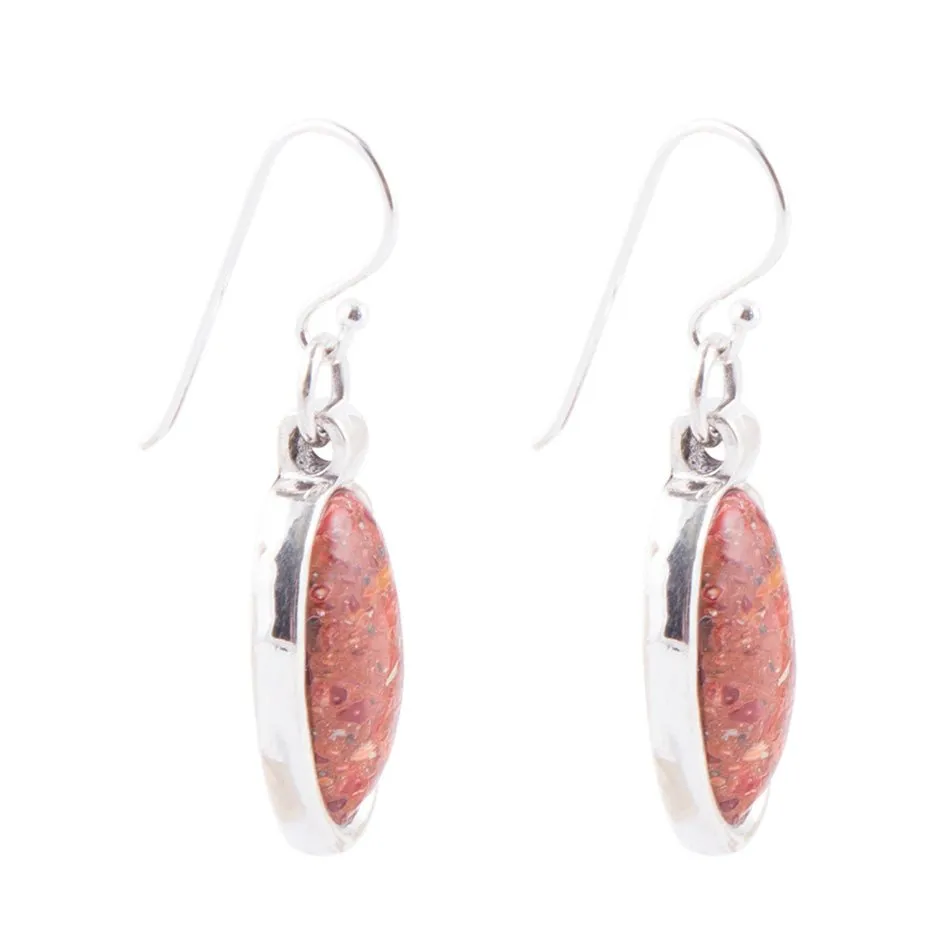 Eternally Orange Sponge Coral Earrings - Sterling sold by Barse product image thumbnail 3