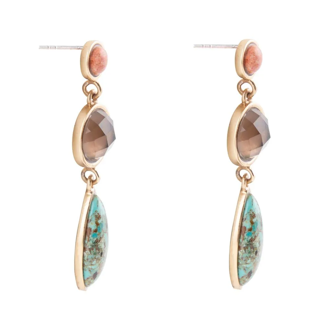 Champion Triple Drop Earrings sold by Barse product image thumbnail 4