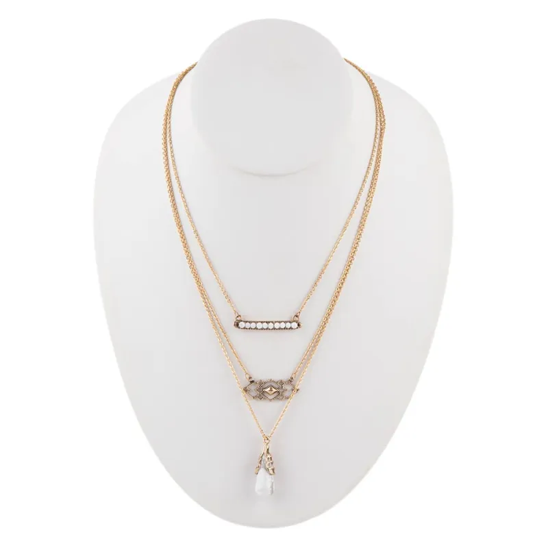 White Howlite and Bronze All Layered Up sold by Barse