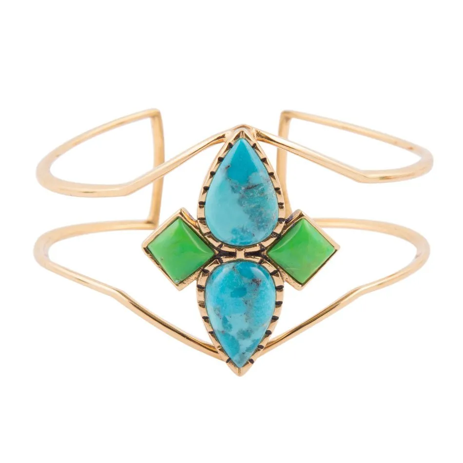 Colors of Turquoise Cuff Bracelet sold by Barse product image thumbnail 3