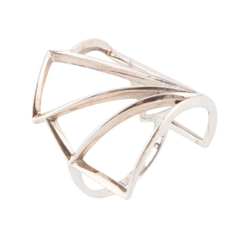 Sterling Silver Multi Angle Ring sold by Barse