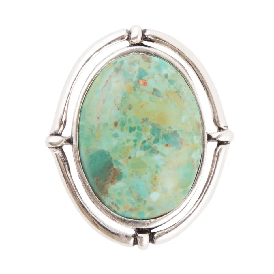 Make a Statement Blue Turquoise and Sterling Silver Ring sold by Barse product image thumbnail 3