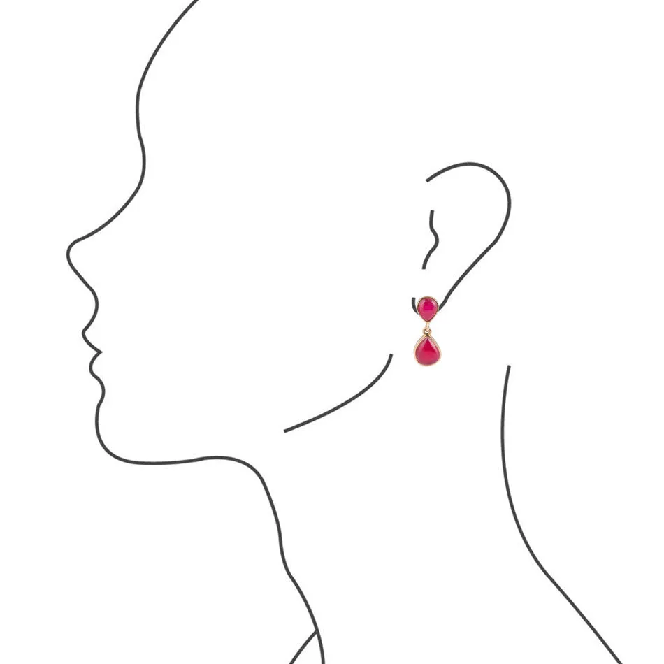 Drip to Drip Ruby Onyx Earrings sold by Barse product image thumbnail 2
